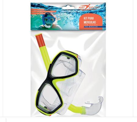 Imagem de Máscara Óculos De Mergulho Natação snorkel Juvenil