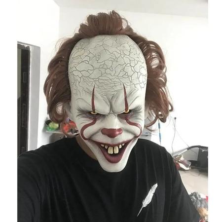 Máscara de Halloween Assustador Pennywise Palhaço Assustador Cara