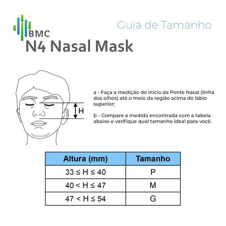 Imagem de Máscara para Apneia do Sono CPAP APAP BIPAP iVolve N4 Nasal (BMC-NM4)