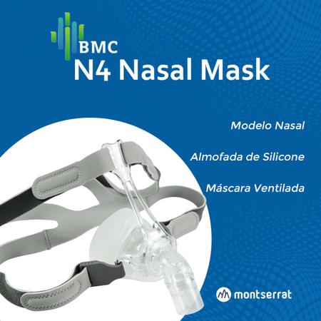 Imagem de Máscara para Apneia do Sono CPAP APAP BIPAP iVolve N4 Nasal (BMC-NM4)