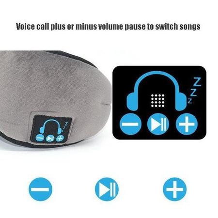 Tapa Olho Para Dormir Fone de Ouvido Bluetooth