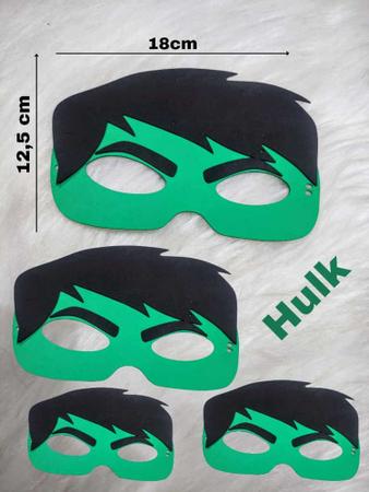 Imagem de Mascara Personagem Hulk 35 UNIDADES com elástico