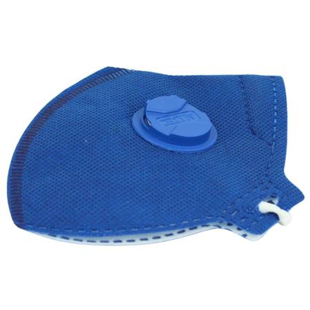 Imagem de Mascara Pff2 C/ Válvula Proteção Respiratória Azul Kit C 100 CA45021