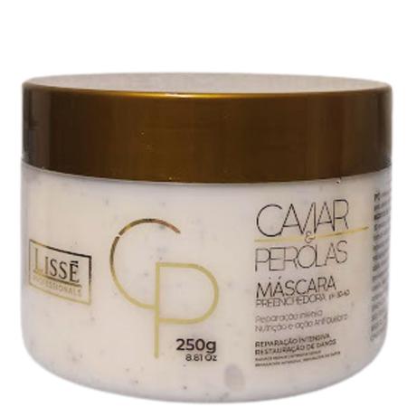 Imagem de Máscara Preenchedor Caviar e Pérola Lissé Profissional 250g Tratamento de Luxo e cabelos deslumbrante