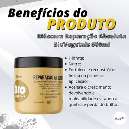 Imagem de Máscara Reparação Absoluta Biovegetais 500ml Vegana