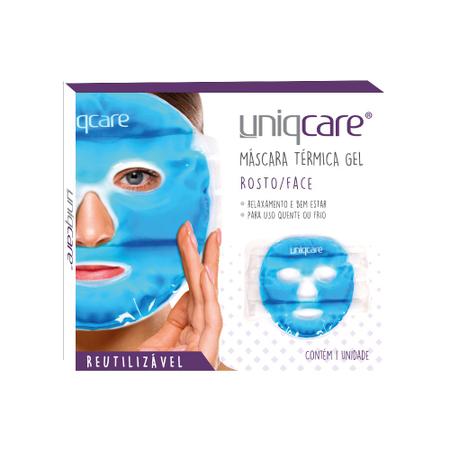 Imagem de Mascara termica gel azul para rosto uniqcare