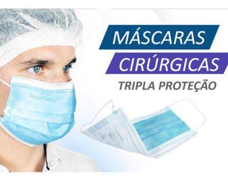 Imagem de Máscara Tnt Tripla Camada Cirúrgica com Anvisa Santa Clara