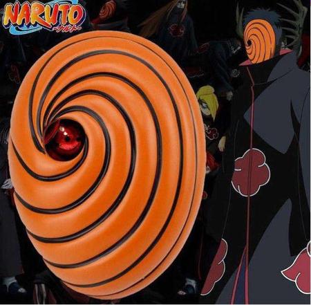 Akatsuki Tobi Obito Anime Naruto Máscara Em Fibra De Vidro