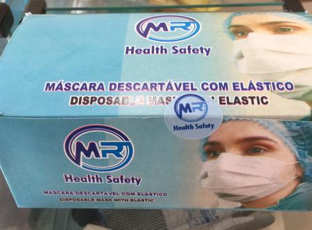 0128 MASCARA DESCARTAVEL TRIPLA C/ELASTICO CX50UN - MR SAFETY