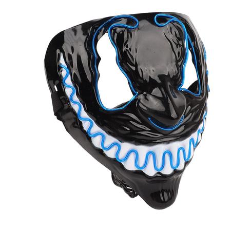 Imagem de Máscara Venom LED Neon Glow Party Festas Rave Cosplay Luzes Homem Aranha Marvel Infantil Adulto Halloween