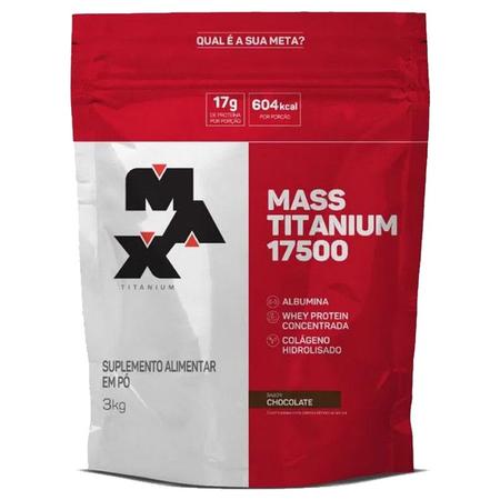 Imagem de Mass Titanium 17500 - Refil 3kg - Max Titanium (Hipercalórico)