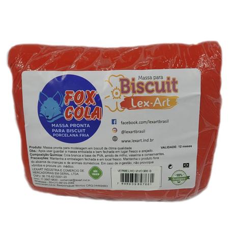 Imagem de Massa para Biscuit Vermelho Vivo Fox (900 g)