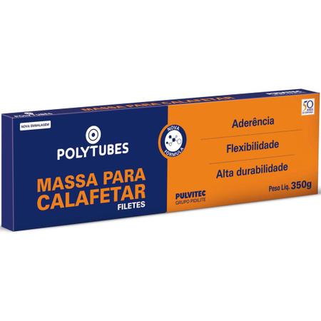 Massa Para Calafetar Em Filetes Cinza 350g (5 Unidades) - Pulvitec Imagem de Massa Para Calafetar Em Filetes Cinza 350g (5 Unidades) - Pulvitec