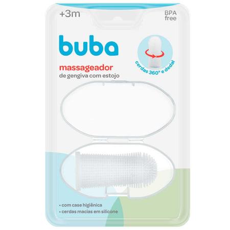 Imagem de Massageador de Gengiva Buba Cerdas 360 e Dedal com Estojo