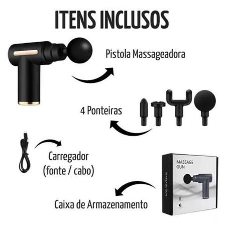 Massageador Elétrico Alta Frequência Profissional Muscular - Massageador Eletrico Imagem de Massageador Elétrico Alta Frequência Profissional Muscular