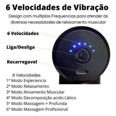 Massageador Elétrico Alta Frequência Profissional Muscular - Massageador Eletrico Imagem de Massageador Elétrico Alta Frequência Profissional Muscular
