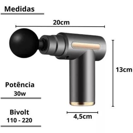 Massageador Elétrico Alta Frequência Profissional Muscular - Massageador Eletrico Imagem de Massageador Elétrico Alta Frequência Profissional Muscular