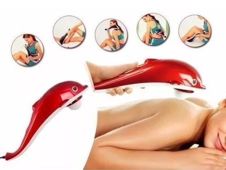 Imagem de Massageador Elétrico Formato Golfinho Aparelho Para Corpo Saúde