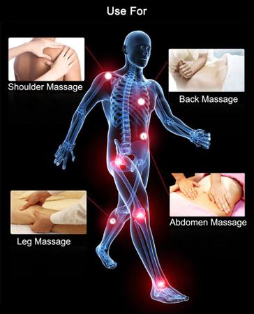 Imagem de massageador elétrico para pescoço e costas, lâmpada infravermelha de massagem shiatsu, produtos guasha para o corpo, cui