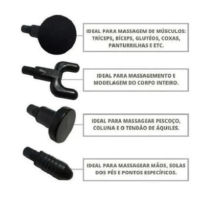 Massageador Muscular Elétrico Portátil a Bateria 6 Níveis. em