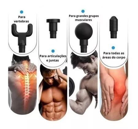 Massageador Muscular Elétrico Portátil a Bateria 6 Níveis. em