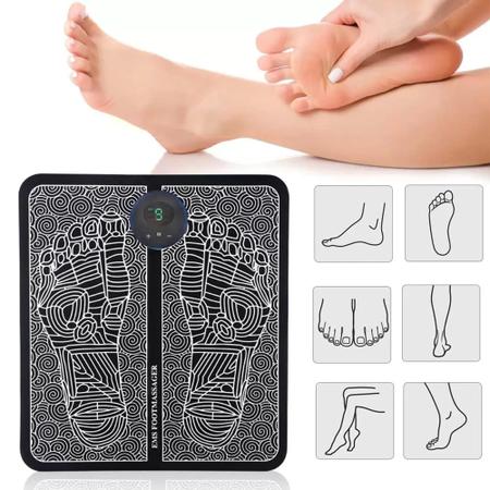 Imagem de Massageador Elétrico Relaxante Terapia Para Pés Pernas Fisioterapia - Tapete Massageador Muscular