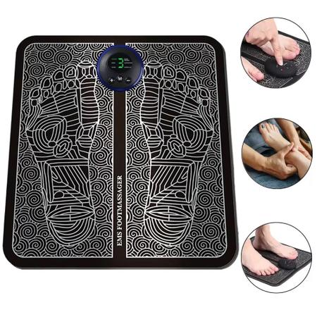 Imagem de Massageador Elétrico Relaxante Terapia Para Pés Pernas Fisioterapia - Tapete Massageador Muscular