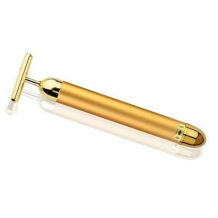 Imagem de Massageador Facial Eletrico Antirugas Lifting Vibração Beauty Bar 24k Gold