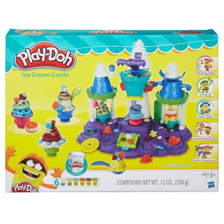 Conjunto De Massinha Play-doh Castelo De Sorvete 6 Potes Play-doh Multicor