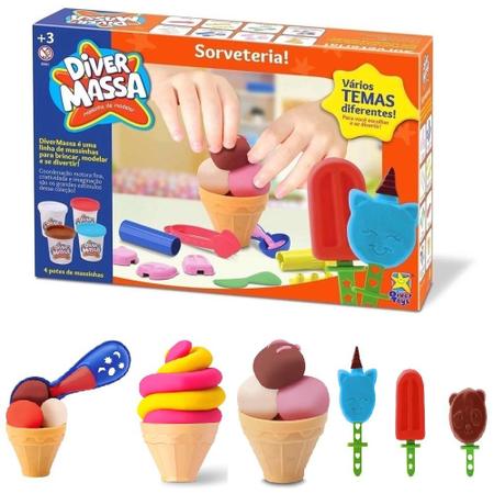 Imagem de Massinhas de Modelar Brincar de Massinha Divertida Divertoys