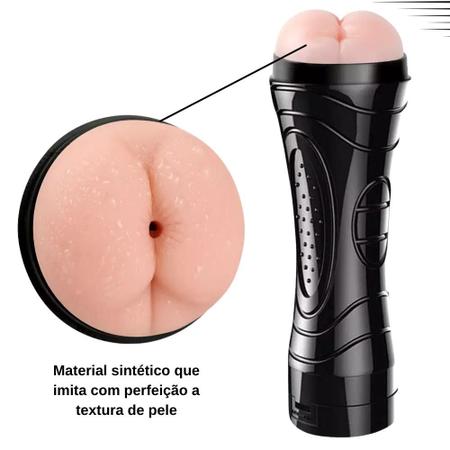 Imagem de Masturbador Masculino Lanterna Anus Discreto Com Vibração Multivelocidade Sex Shop