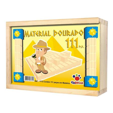 Imagem de Material Dourado Individual com 111 Peças Cx em Madeira
