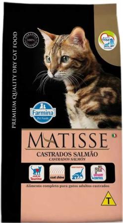 Imagem de Matisse  Ração Para Gatos Castrados Matisse Salmão 7,5kg