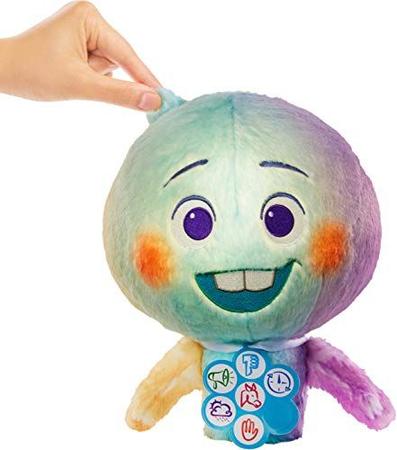 Imagem de Mattel Disney e Pixar Soul 22 apresentam boneca plush colecionável com luzes e sons, 11 em altura huggable stuffed personagem brinquedo com olhar autêntico filme, presente de colecionadores