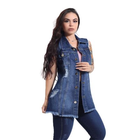 Colete jeans best sale preço