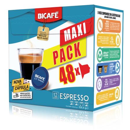 Imagem de Maxipack 48 Cápsulas De Café Bicafé Espresso P/ Maq. Dolce Gusto*
