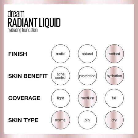 Imagem de Maybelline Dream Radiant Base Hidratante Cor: 130 Cocoa