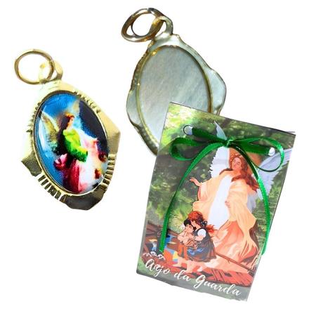 Medalha Anjo da Guarda + Sacolinha temática em papel - OS ARCANJOS Imagem de Medalha Anjo da Guarda + Sacolinha temática em papel