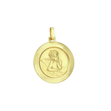 Imagem de Medalha de Ouro 18K Anjo da Guarda- AU1038