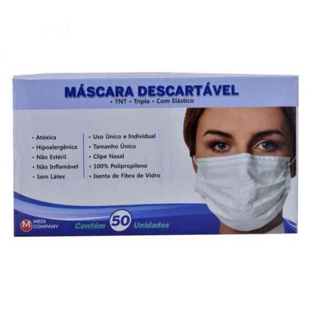 Imagem de Medi Company Mascara Cirurgica Tripla C/50 Unidades Preta