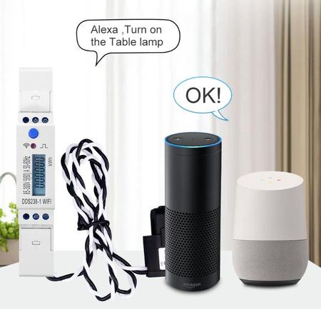 Imagem de Medidor Consumo Inteligente Wifi 60A Alexa Google 110V 220V