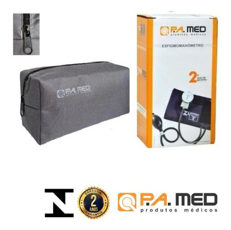 Medidor De Pressão Esfigmomanômetro Com Estojo Pamed - PA Med Imagem de Medidor De Pressão Esfigmomanômetro Com Estojo Pamed