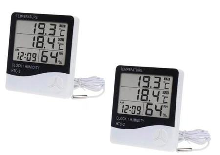 Imagem de Medidor de umidade e temperatura digital -- Termohigrômetro -- EXBOM -- Kit c/ 2 UNIDADES