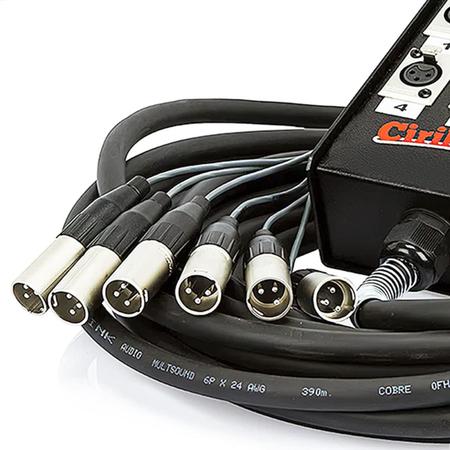 Medusa 6 Vias Montada Com Conectores Santo Angelo - 100 Mt Imagem de Medusa 6 Vias Montada Com Conectores Santo Angelo - 100 Mt