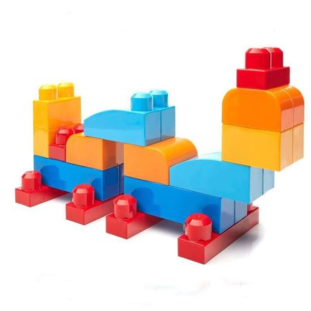 Blocos de Montar - Mega Bloks - Sacola com 80 Peças - Azul