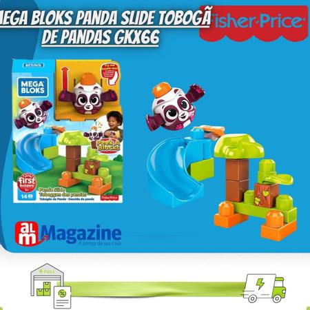 Imagem de Mega Bloks Panda Slide Tobogã De Pandas Blocos GKX66 Fisher Price
