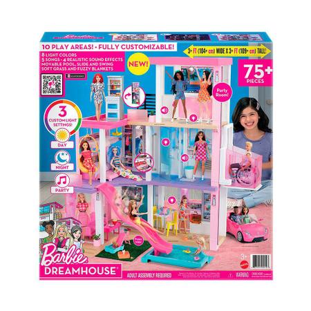 Barbie Mega Casa dos Sonhos Festa na Piscina - Luz e Som - HMX10 - Mattel -  Casinha de Boneca - Magazine Luiza