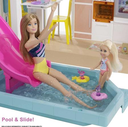 Barbie Casa dos Sonhos com Escorregador - Mattel - Casinha de Boneca -  Magazine Luiza