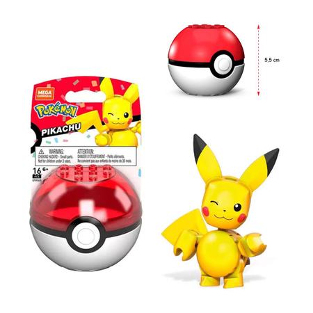 Pokemon Pikachu Pokebola - Mega Construx - Mattel GVK60