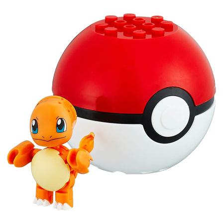 Brinquedo Mega Construx Pokemon + Pokebola - Mattel FPM00 - Fabrica da  Alegria